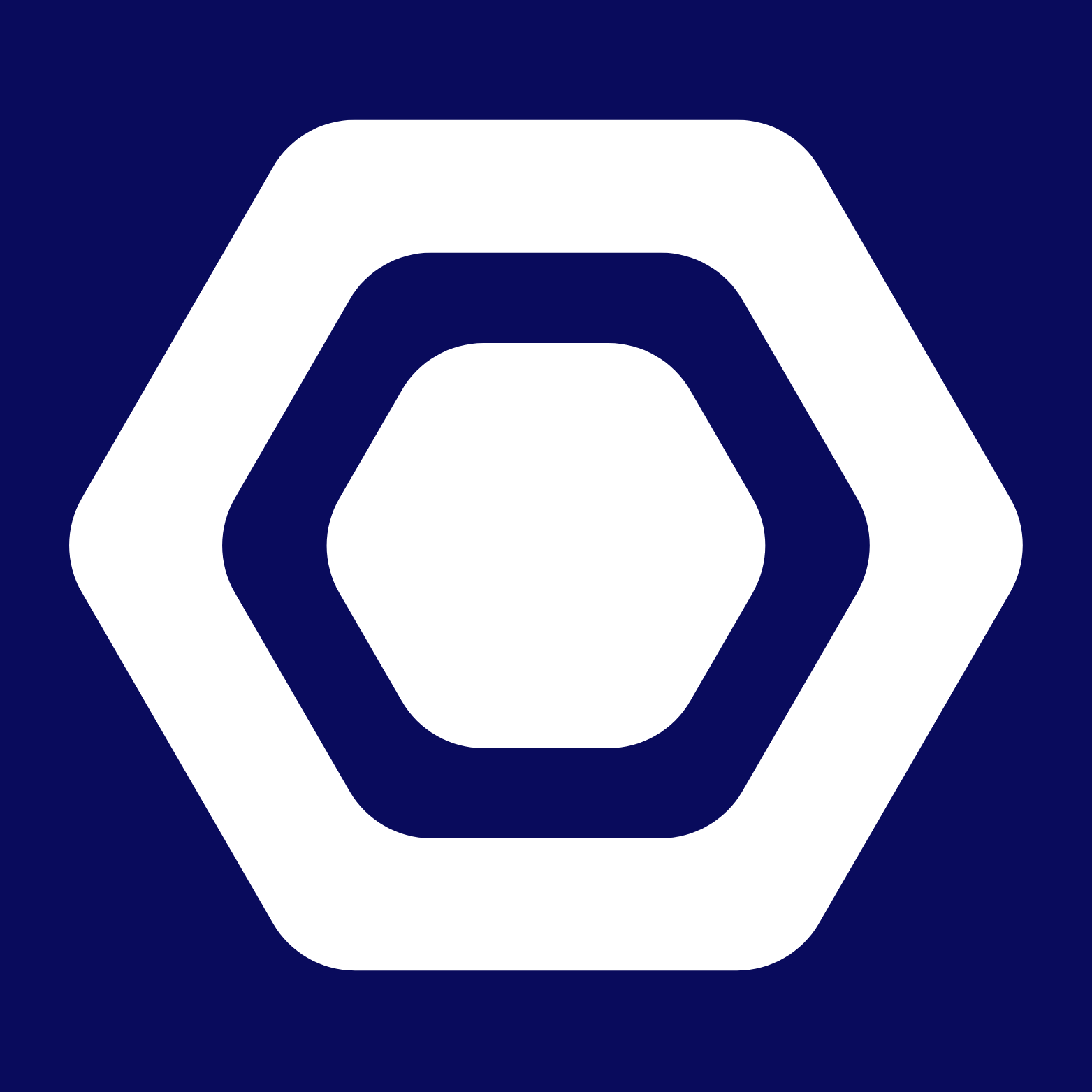 White Icon - Blue Background